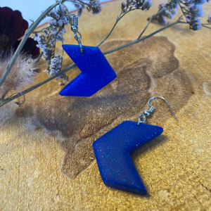 blauw pijl pijlen oorbellen