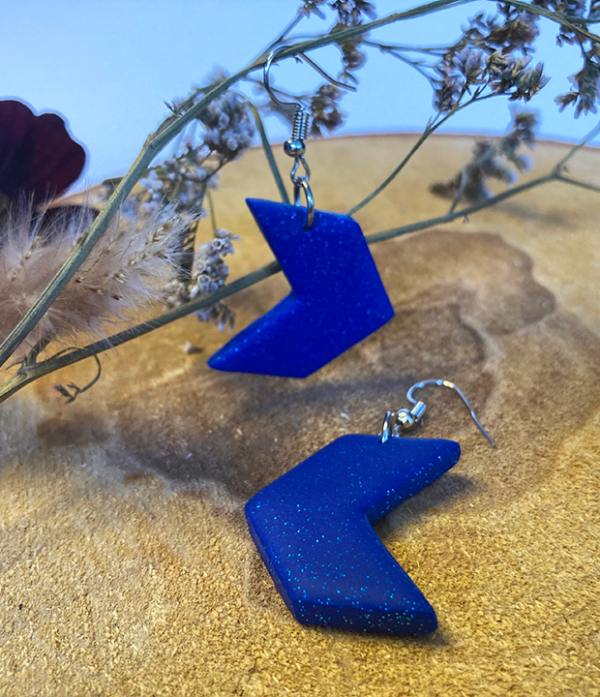 blauw pijl pijlen oorbellen