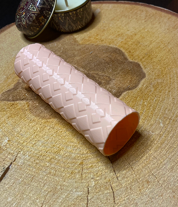 textuurroller polymeer klei roller overlay overlapping square squares